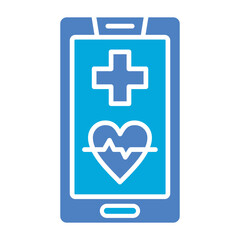 Obraz premium Medical App Glyph Two Color Icon