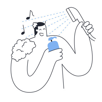 sing in a shower