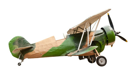 old airplane isolated and save as to PNG file - 536692619