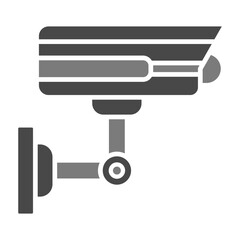 Cctv Camera Greyscale Glyph Icon