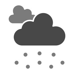 Hail Greyscale Glyph Icon