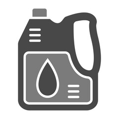 Oil Canister Greyscale Glyph Icon