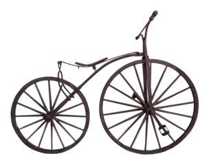 Fotobehang Fiets vintage fiets geïsoleerd en opslaan als PNG-bestand