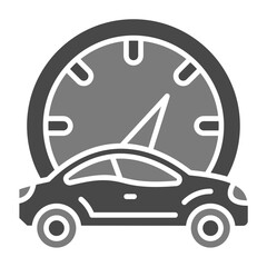 Naklejka premium Car Performance Greyscale Glyph Icon
