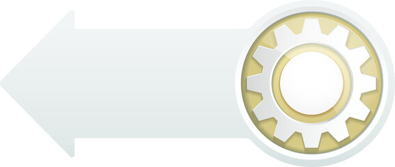 Obraz premium gear banner element background