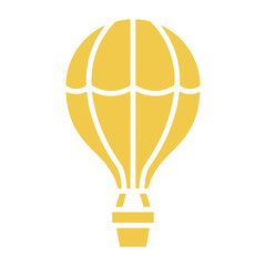 Obraz premium Hot Air Balloon Multicolor Glyph Icon