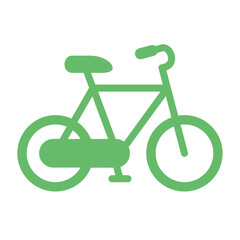 Bicycle Multicolor Glyph Icon