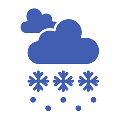 Snow Storm Multicolor Glyph Icon