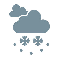Snowfall Multicolor Glyph Icon