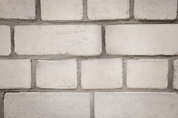 Texture of white brick wall as background