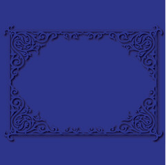 Frame, in the style of an ornament, Vector illustration eps 10, Art.