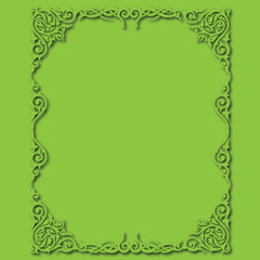 Frame, in the style of an ornament, Vector illustration eps 10, Art.