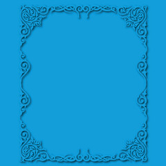 Frame, in the style of an ornament, Vector illustration eps 10, Art.