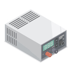 adjustment switching power supply adapter industrial digital isometric 