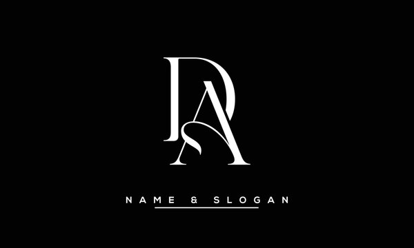 DA,  AD,  D,  A   Abstract  Letters  Logo  Monogram