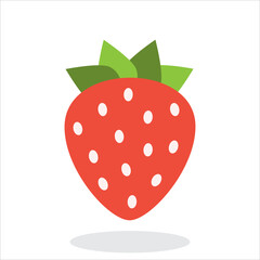 Art illustration sign logo vector symbol icon fruits of strawberry 