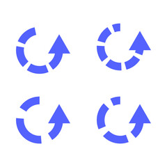 Circle arrows icon vector illustration