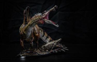 dinosaur , spinosaurus in the dark © meen_na