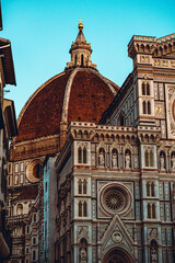 Florence Duomo, Italy. Santa Maria del Fiore cathedral (Basilica of Saint Mary of the Flower). City in the day