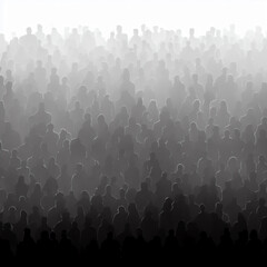 Audience in the rock festival, Generative AI