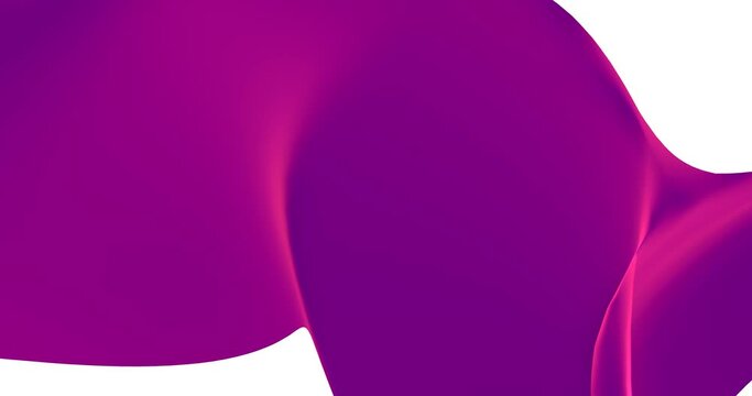 Looped abstract purple, ultraviolet fancy waves background. Bright background wallpaper in loop. Modern shape as weave background with multicolor. Logo animation or transition in flat wave animationa