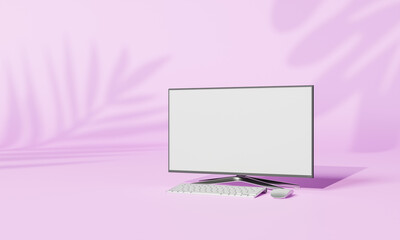 3d Mock up, tree and product presentation. 3D rendering.
