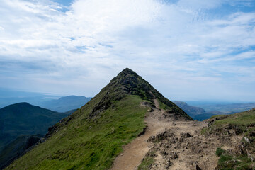 mountain landscape with blue sky