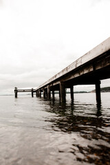 Obraz premium a pier along the water