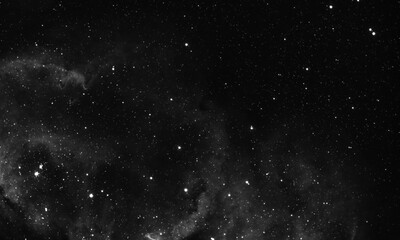 Fototapeta na wymiar white particle on black background, star bokeh blur background dust motion graphic, fantasy Particle motion background