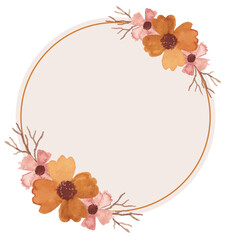 watercolor minimal design floral
