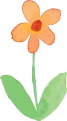 Obraz na płótnie Canvas watercolor minimal design floral