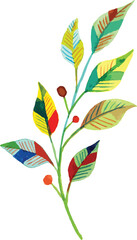 watercolor minimal design floral