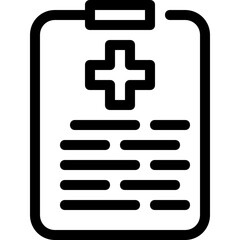 Fototapeta premium hospital chart document infomation info data icon