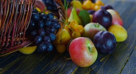 Various fruits on the table
