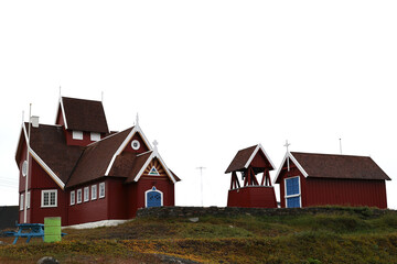 Church of Qeqertarsuaq, Greenland, Denmark   