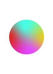 Circle Gradient Rainbow Background 