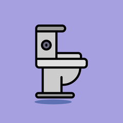 Art illustration symbol icon furniture logo household design of toilet closet 