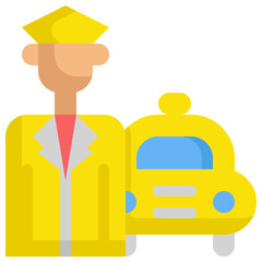 taxi driver icon