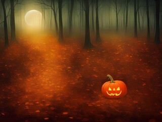 Halloween decoration, pumpkins illustration