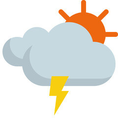 thunder sun icon