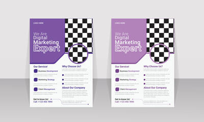 flyer pamphlet brochure cover design layout space for photo background, vector template in A4 size. 