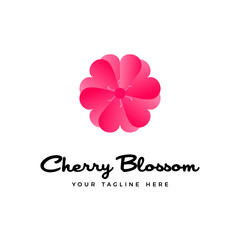 CHERRY BLOSSOM SAKURA LOGO DESIGN