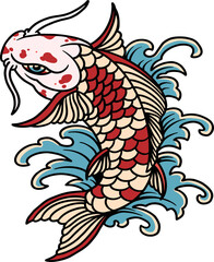koi fish logo