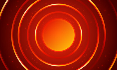 Shiny circle Abstract Elegant Geometric Red background Vector design