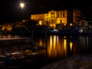 Fototapeta na wymiar Riava del Garda - Gardasee Nachtfotografie 