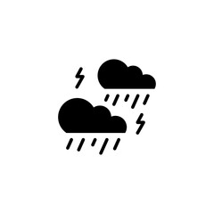 rain solid icon