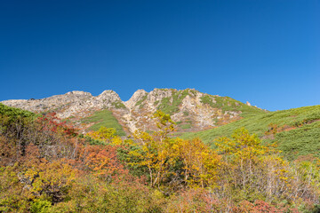 御嶽山の紅葉　長野県