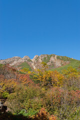 御嶽山の紅葉　長野県