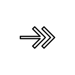 Arrow point line icon