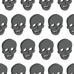 skull pattern halloween night party background